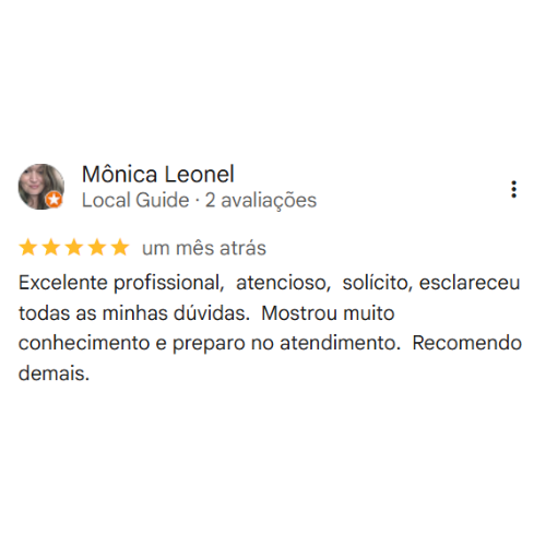 Depoimento Google