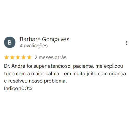 Depoimento Google